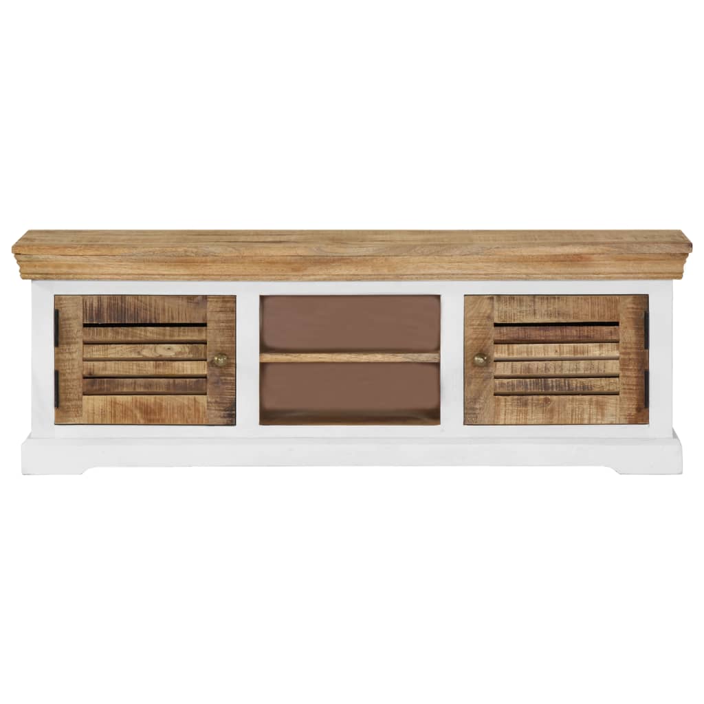 vidaXL TV Stand 46.5"x11.8"x15.7" Solid Wood Mango-3