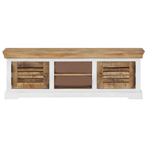 vidaXL TV Stand 46.5"x11.8"x15.7" Solid Wood Mango-3