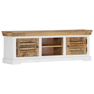 vidaXL TV Stand 46.5"x11.8"x15.7" Solid Wood Mango-7