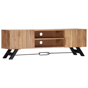 vidaXL TV Stand 55.1"x11.8"x17.7" Solid Wood Acacia-1