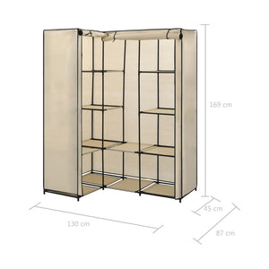 vidaXL Closet Corner Wardrobe Bedroom Closet Freestanding Clothing Rack Rail-6