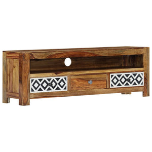 vidaXL TV Stand 47.2"x11.8"x15.7" Solid Wood Sheesham-11