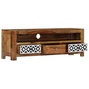 vidaXL TV Stand 47.2"x11.8"x15.7" Solid Wood Sheesham-5