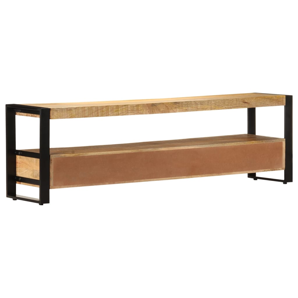 vidaXL TV Stand 59.1"x11.8"x17.7" Solid Wood Mango-4