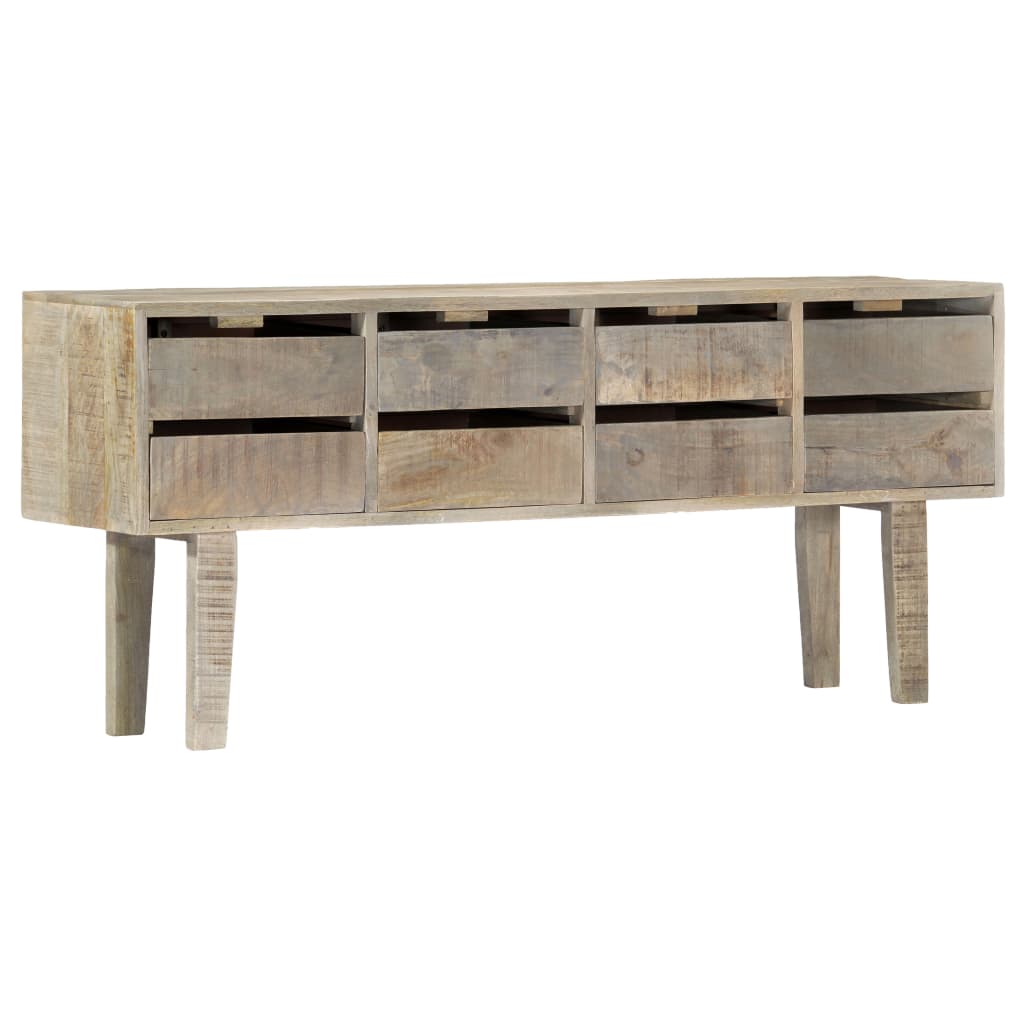 vidaXL Sideboard 55.1"x11.8"x23.6" Solid Mango Wood-8