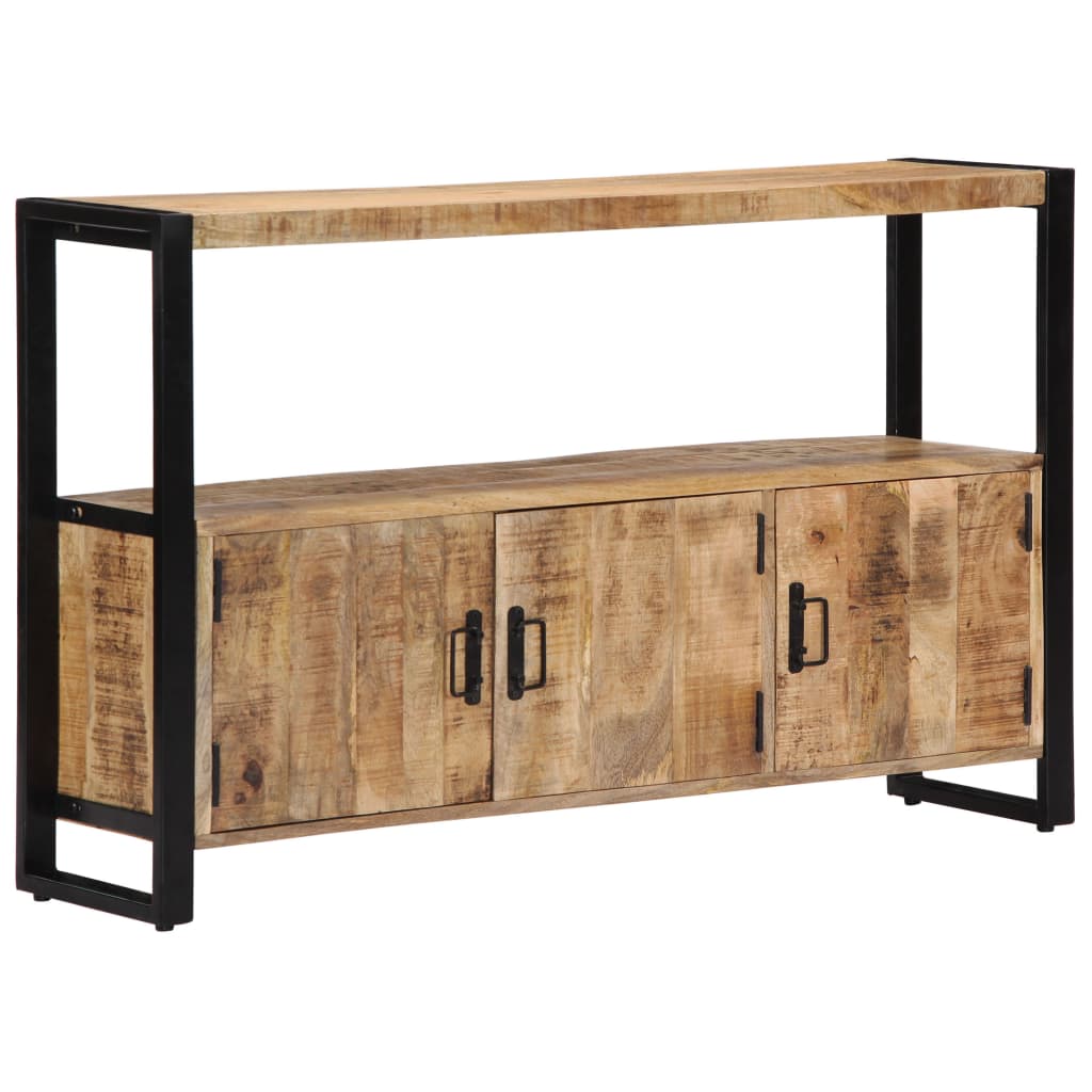 vidaXL Side Cabinet 47.2"x11.8"x29.5" Solid Mango Wood-9