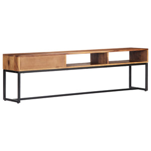 vidaXL TV Stand 63"x11.8"x17.7" Solid Wood Sheesham-3