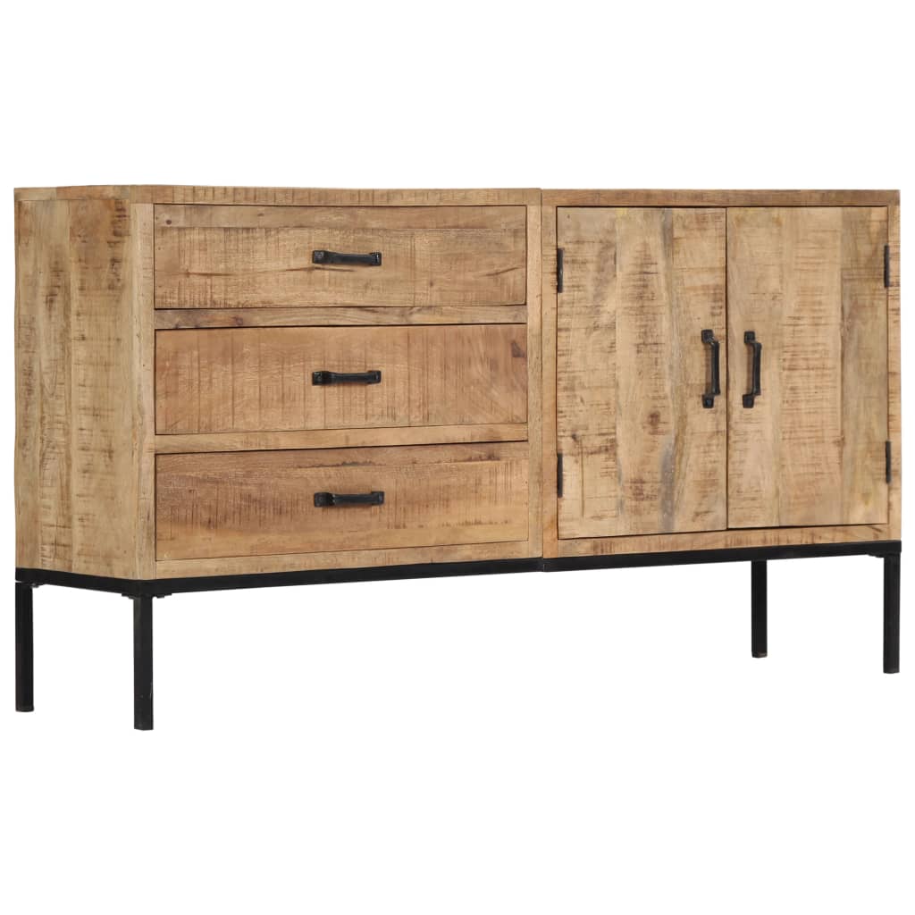 vidaXL Sideboard 55.1"x13.8"x29.5" Solid Mango Wood-0