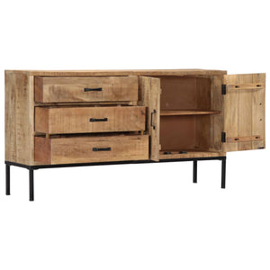 vidaXL Sideboard 55.1"x13.8"x29.5" Solid Mango Wood-3