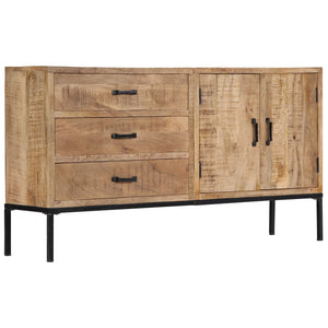 vidaXL Sideboard 55.1"x13.8"x29.5" Solid Mango Wood-6