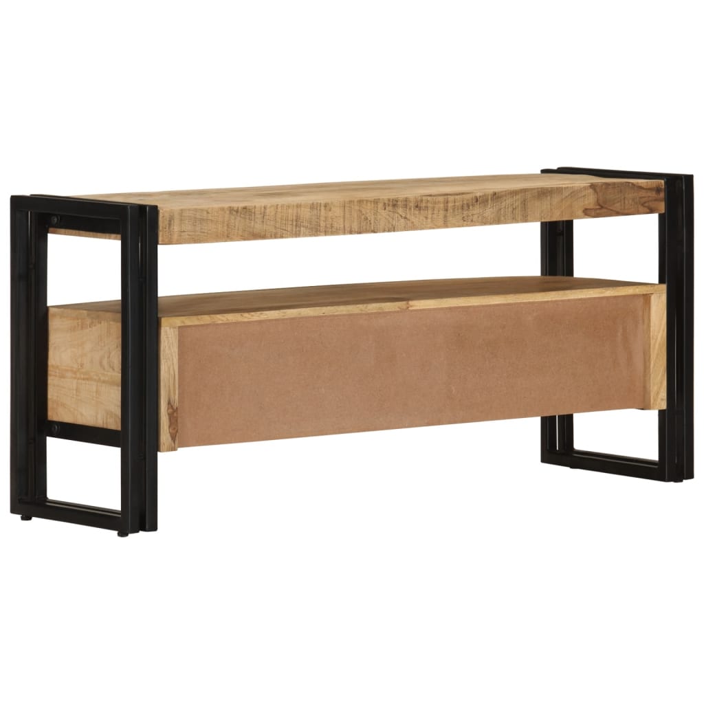 vidaXL TV Stand 39.4"x11.8"x17.7" Solid Wood Mango-2