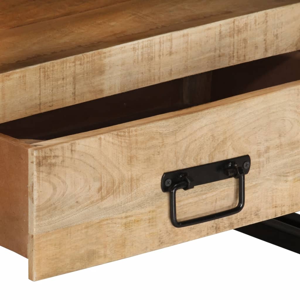 vidaXL TV Stand 39.4"x11.8"x17.7" Solid Wood Mango-3