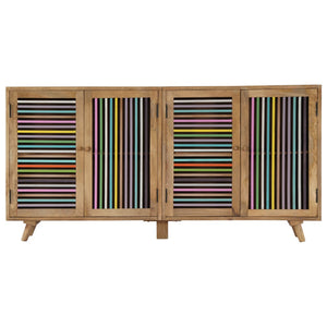 vidaXL Sideboard Storage Cabinet Buffet Sideboard Cabinet Solid Wood Mango-6