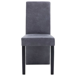 vidaXL Dining Chairs Accent Side Chair for Home Kitchen Faux Suede Leather-21