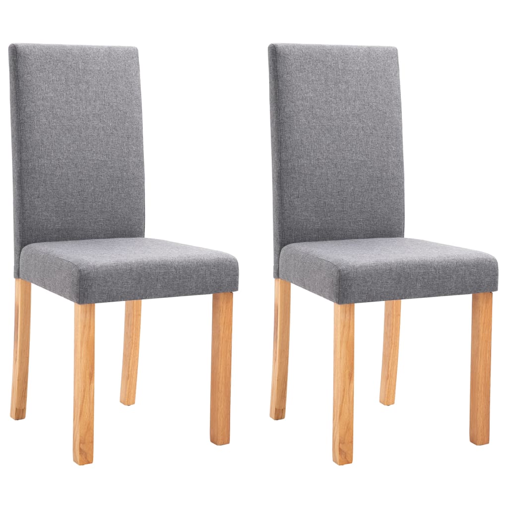 vidaXL Dining Chairs Side Chair with Solid Wood Legs for Home Kitchen Fabric-105