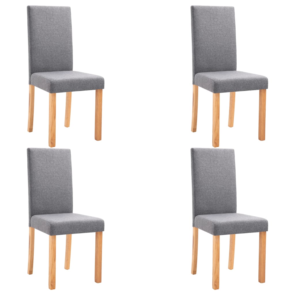 vidaXL Dining Chairs Side Chair with Solid Wood Legs for Home Kitchen Fabric-81