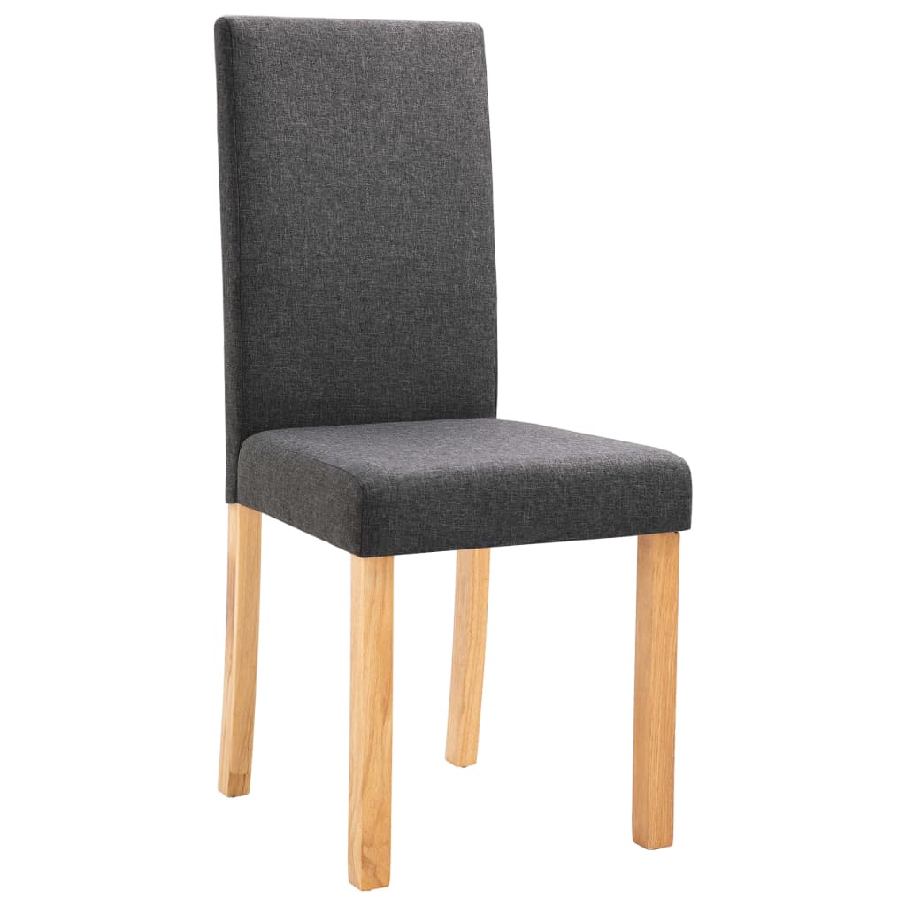 vidaXL Dining Chairs Side Chair with Solid Wood Legs for Home Kitchen Fabric-106