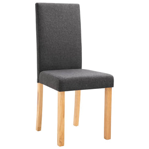 vidaXL Dining Chairs Side Chair with Solid Wood Legs for Home Kitchen Fabric-34