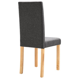 vidaXL Dining Chairs Side Chair with Solid Wood Legs for Home Kitchen Fabric-70