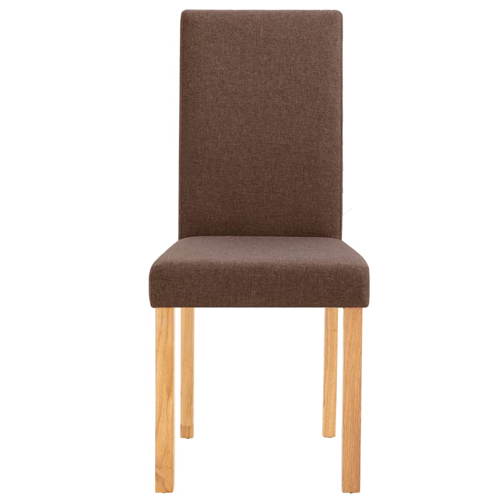 vidaXL Dining Chairs Side Chair with Solid Wood Legs for Home Kitchen Fabric-37