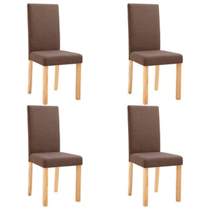 vidaXL Dining Chairs Side Chair with Solid Wood Legs for Home Kitchen Fabric-48