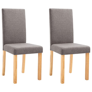 vidaXL Dining Chairs Side Chair with Solid Wood Legs for Home Kitchen Fabric-30