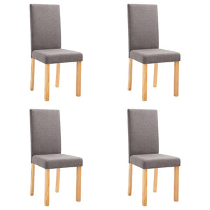 vidaXL Dining Chairs Side Chair with Solid Wood Legs for Home Kitchen Fabric-6