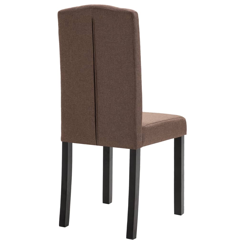 vidaXL Dining Chairs Accent Side Chair with Solid Wood Legs for Kitchen Fabric-66