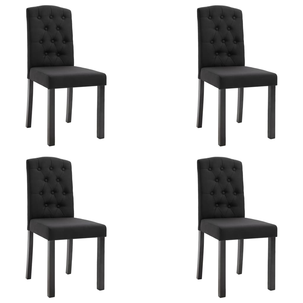 vidaXL Dining Chairs Accent Side Chair with Solid Wood Legs for Kitchen Fabric-29