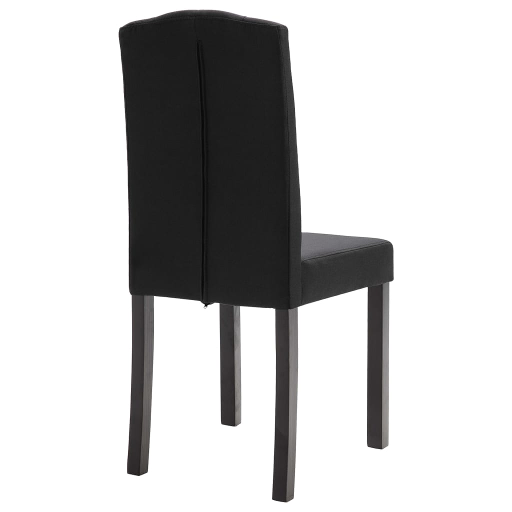 vidaXL Dining Chairs Accent Side Chair with Solid Wood Legs for Kitchen Fabric-61