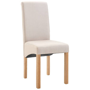 vidaXL Dining Chairs Accent Upholstered Side Chair with Wood Frame Fabric-37