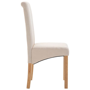 vidaXL Dining Chairs Accent Upholstered Side Chair with Wood Frame Fabric-57