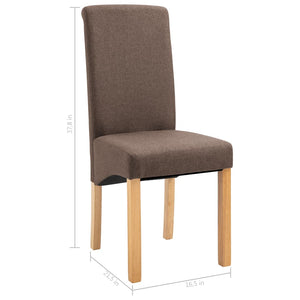 vidaXL Dining Chairs Accent Upholstered Side Chair with Wood Frame Fabric-68