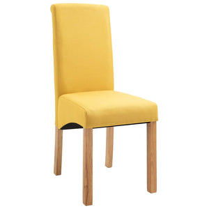 vidaXL Dining Chairs Accent Upholstered Side Chair with Wood Frame Fabric-4