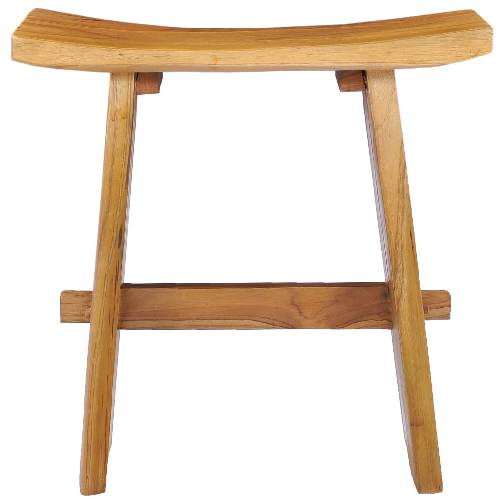 vidaXL Stool Solid Teak Wood-1