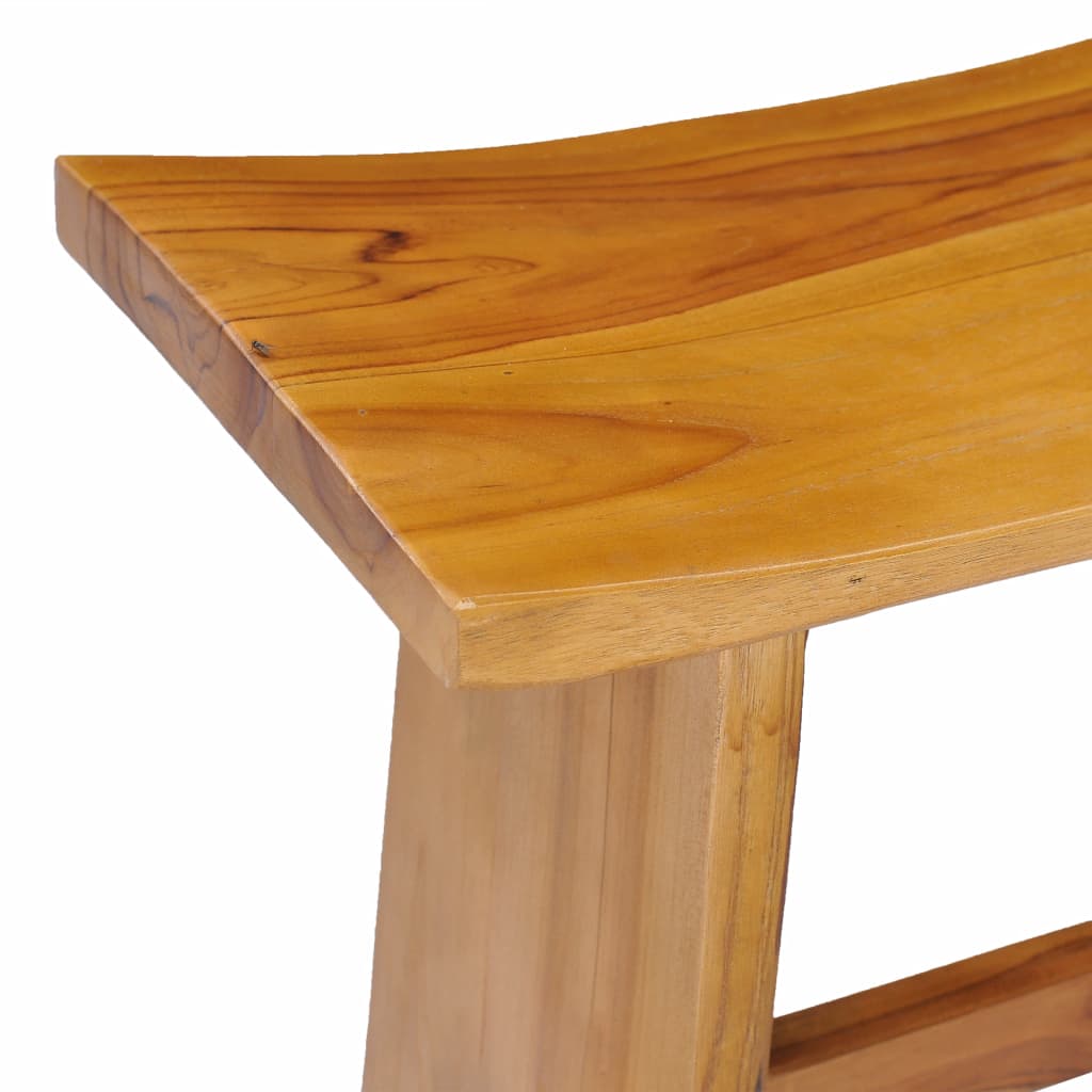 vidaXL Stool Solid Teak Wood-3