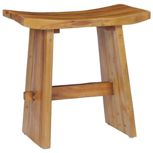 vidaXL Stool Solid Teak Wood-7