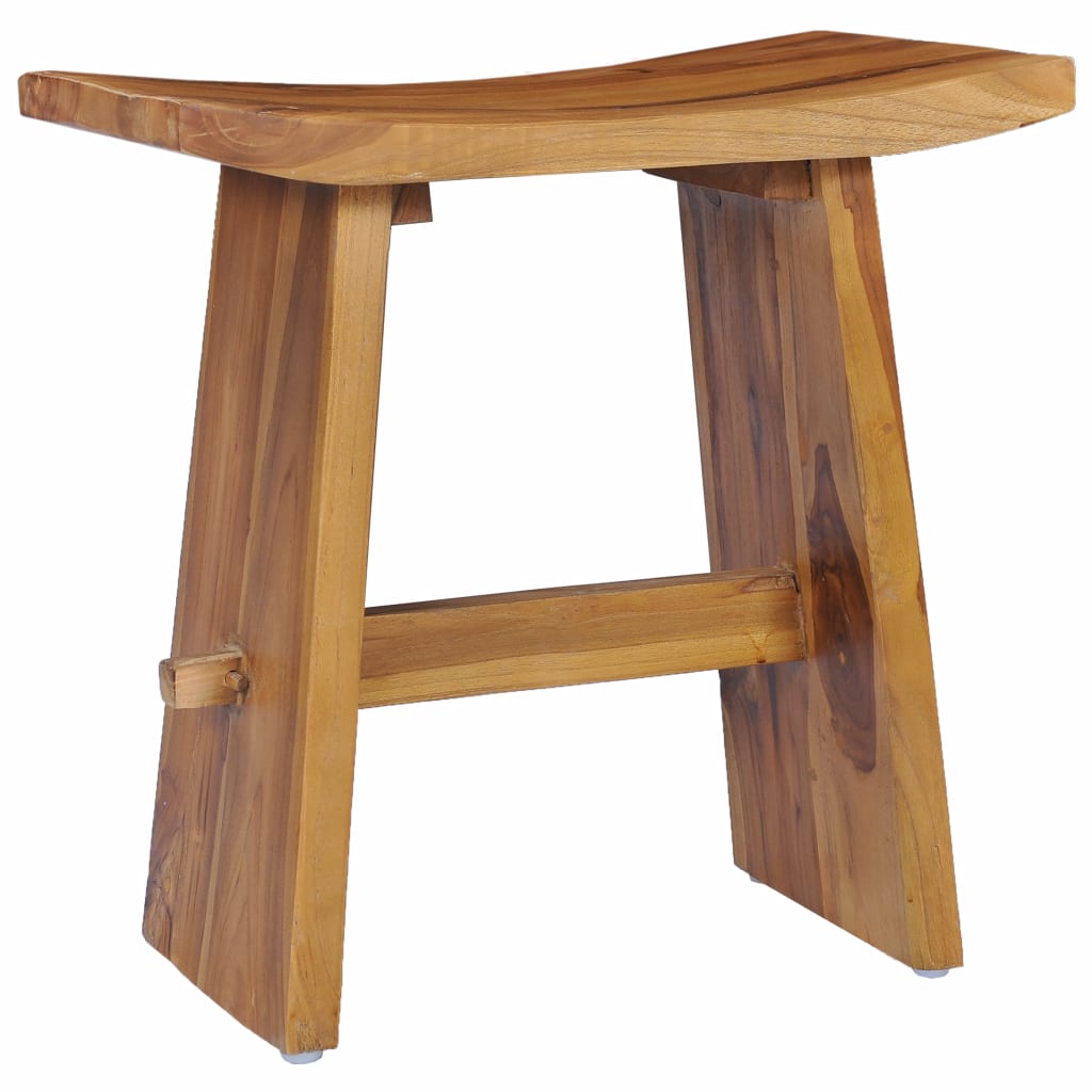 vidaXL Stool Solid Teak Wood-8