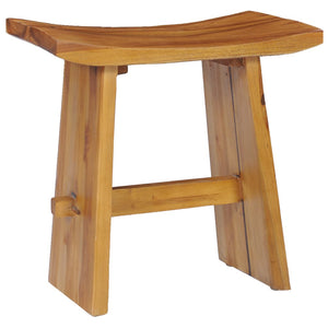 vidaXL Stool Solid Teak Wood-9