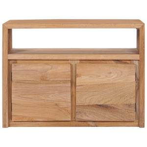 vidaXL Sideboard 31.5"x11.8"x23.6" Solid Wood Teak-1