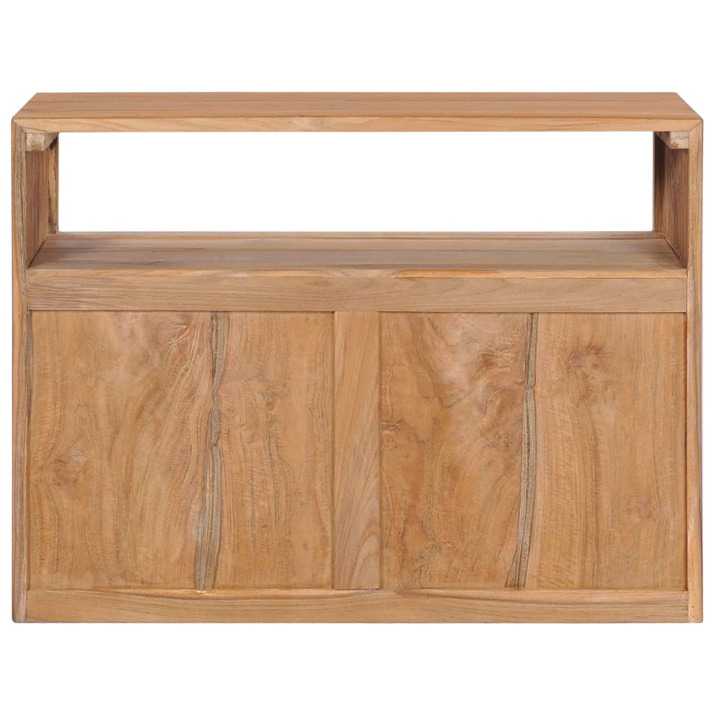 vidaXL Sideboard 31.5"x11.8"x23.6" Solid Wood Teak-3