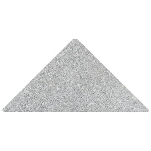 vidaXL Umbrella Weight Plates 4 pcs Gray Granite Triangular 132.3 lb-2