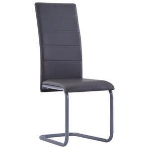 vidaXL Dining Chair Upholstered Cantilever Dining Side Chair Faux Leather-32