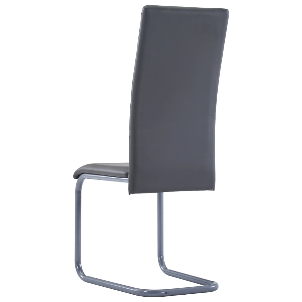 vidaXL Dining Chair Upholstered Cantilever Dining Side Chair Faux Leather-75