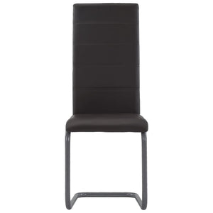 vidaXL Dining Chair Upholstered Cantilever Dining Side Chair Faux Leather-64