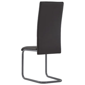 vidaXL Dining Chair Upholstered Cantilever Dining Side Chair Faux Leather-28