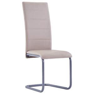 vidaXL Dining Chair Upholstered Cantilever Dining Side Chair Faux Leather-78