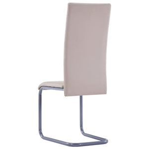vidaXL Dining Chair Upholstered Cantilever Dining Side Chair Faux Leather-76