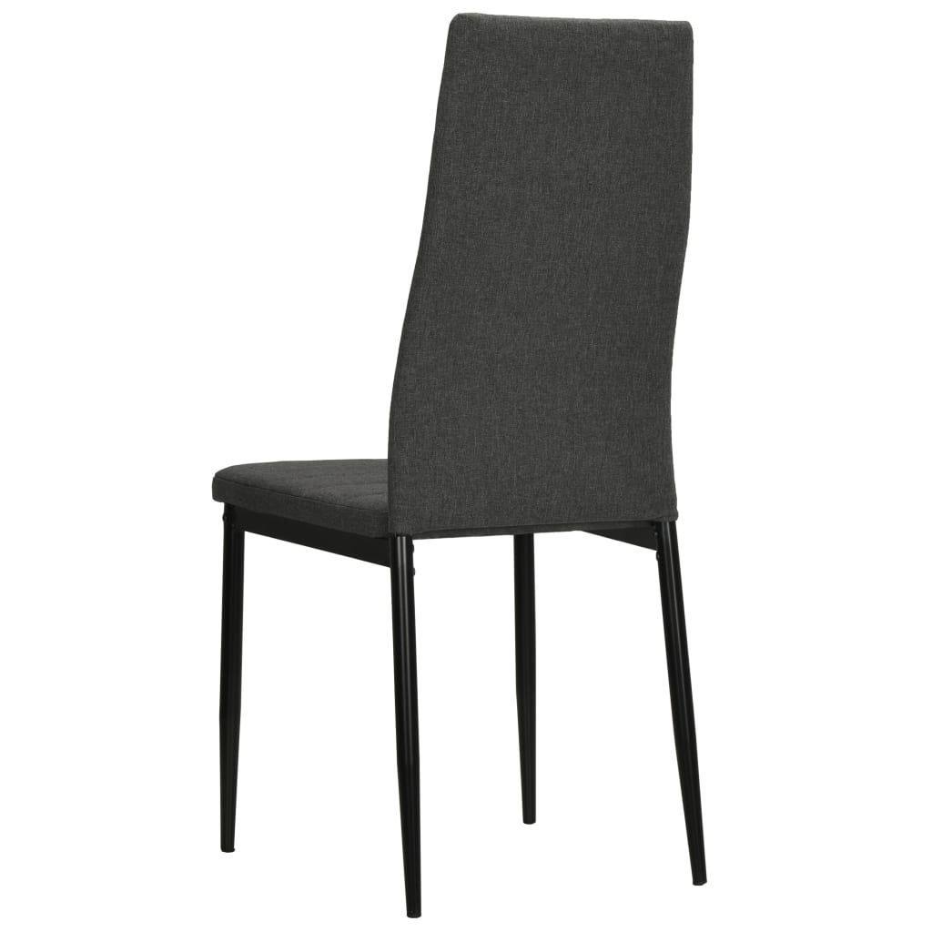 vidaXL Dining Chairs High Back Kitchen Side Chair for Home Dining Room Fabric-25