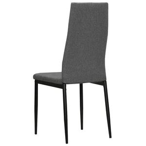 vidaXL Dining Chairs High Back Kitchen Side Chair for Home Dining Room Fabric-8